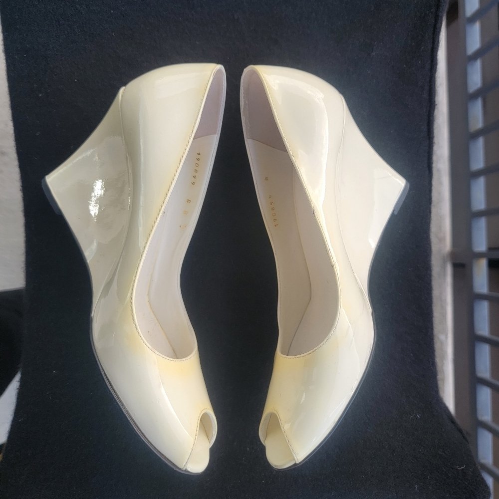 GUCCI Patent Leather Wedge Shoes size 8 - Picture 9 of 16